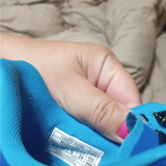 Brooks run happy blue shoes sz 7 - Picture 5 of 6